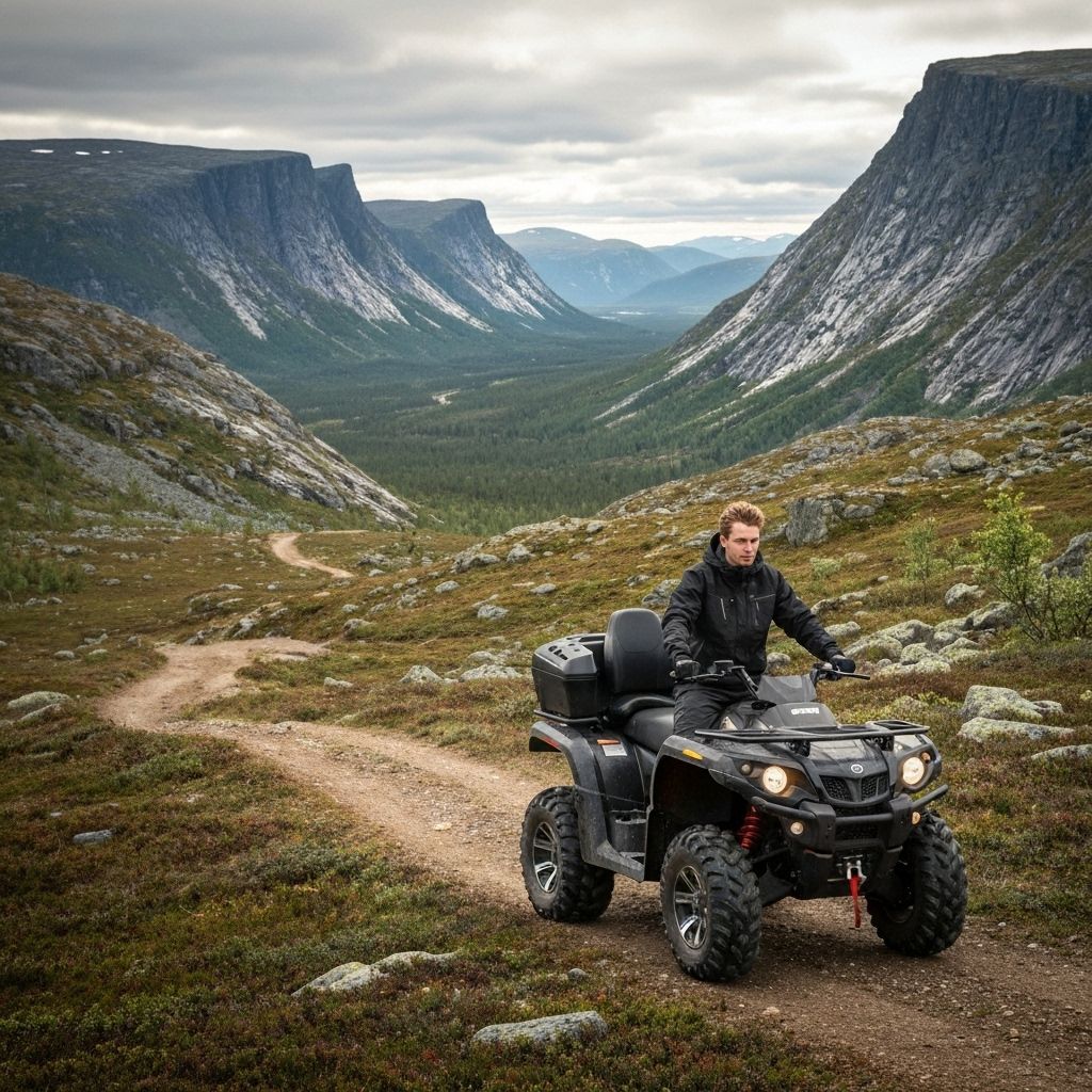 Terrängmaskin i svensk natur